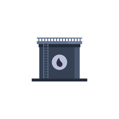 Isolated oil industry storage vector design