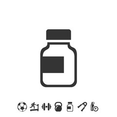bottle icon vector illustration for webiste and graphic design