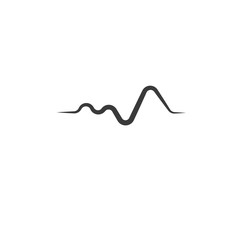 Sound wave logo template vector icons