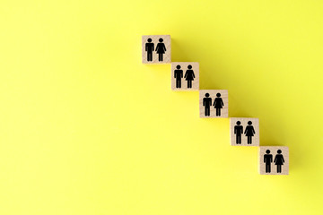 人口の減少イメージ