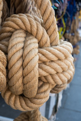 Market with  souvenirs, Bodrum, Turkey. Sea ropes