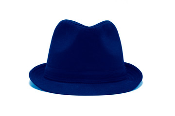 hat toned in trendy Classic Blue color of the Year 2020