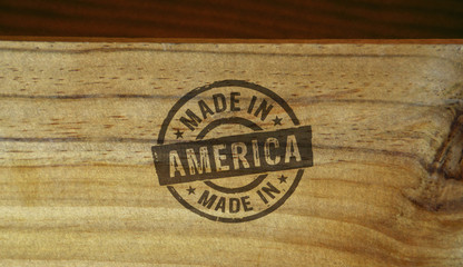 Made in America stamp and stamping