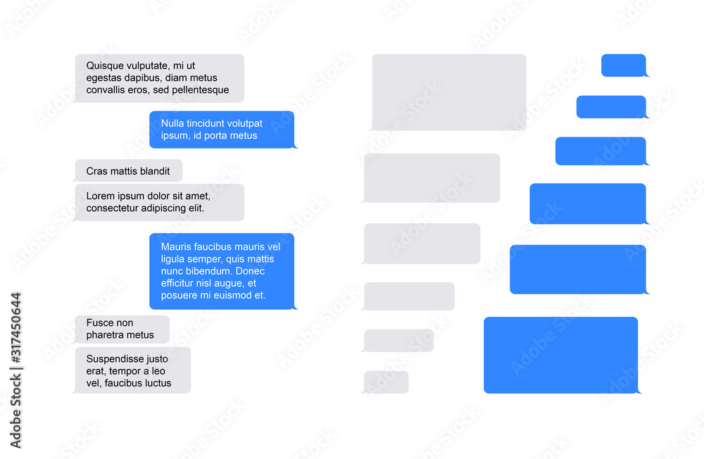 Poster live chatting pattern sms bubblest. phone sms chat composer. put your own text in message. creative 