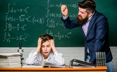 Rebuke and punishment. You should make more efforts. Arguing about study. Conflict situation....