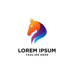 Horse logo template. Horse logo vector