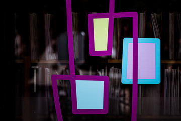 Arrière plan traits lignes aux couleurs vives