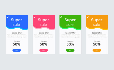 Sale Banner Vector. Super Sale Special Offer. Flash Sale Discount Banners Pack. Sale Banner Collection for Website Design.