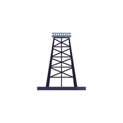 Isolated oil industry tower vector design