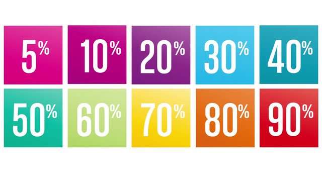 set &eacute;tiquette pourcentage- soldes, promotion marketing