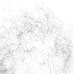 Fototapeta na wymiar Black Grainy Texture Isolated On White Square Background. Dust Overlay. Dark Noise Granules. Digitally Generated Image. Vector Design Elements, Illustration, Eps 10.