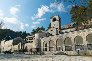 Fototapeta na wymiar Orthodox monastery in the city of Cetinje