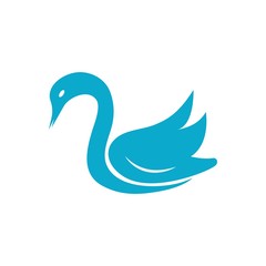 Naklejka premium Swan logo Template