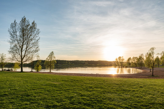 Abendstimmung am gro&szlig;en brombachsee