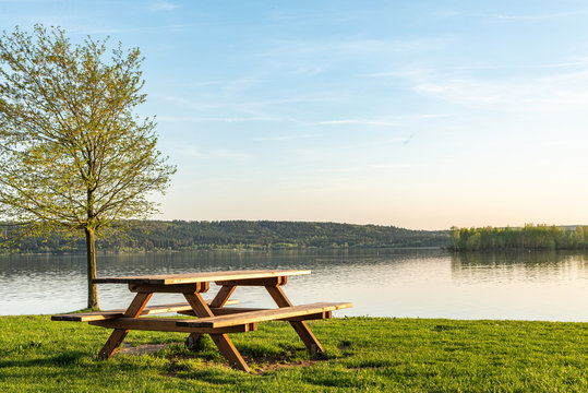 Abendstimmung am gro&szlig;en brombachsee