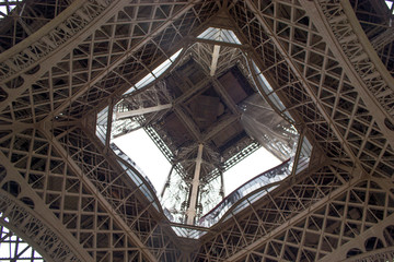 Eiffel Tower, metal construction.