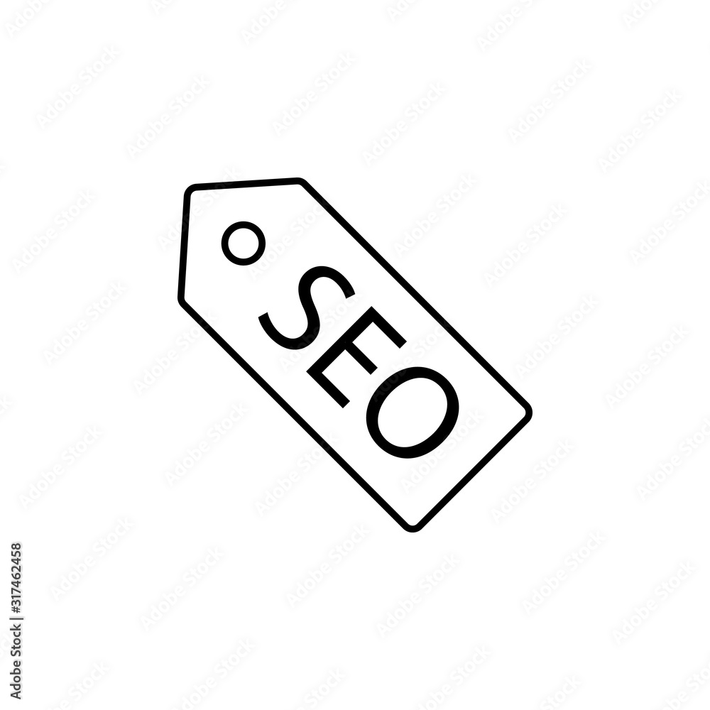 Poster seo tags icon. element of seo and development icon with name for mobile concept and web apps. detail