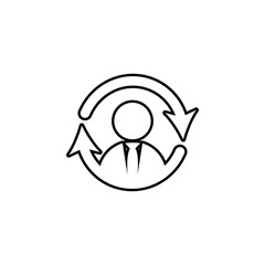 Obraz premium seo consulting icon. Element of seo and development icon with name for mobile concept and web apps. Detailed seo consulting icon can be used for web and mobile on white background