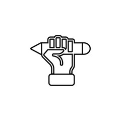 seo copywriting icon. Element of seo and development icon with name for mobile concept and web apps. Detailed seo copywriting icon can be used for web and mobile on white background