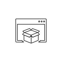 seo packet icon. Element of seo and development icon with name for mobile concept and web apps. Detailed seo packet icon can be used for web and mobile on white background