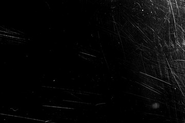 white scratches with scuffs isolated on black