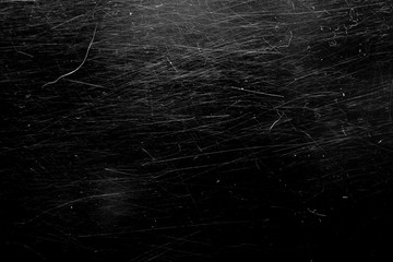 white scratches with scuffs isolated on black