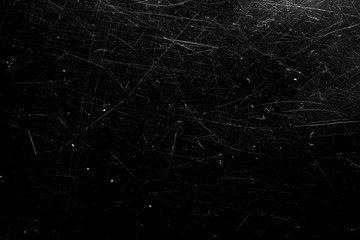white scratches with scuffs isolated on black
