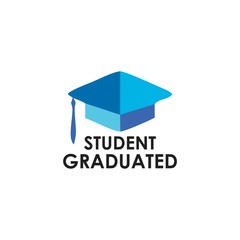 Student Graduated Logo School and Vector