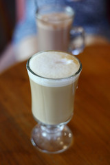 iced coffee frappe of cold drink in cafe