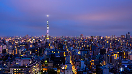 Tokyo cityscape Night light 12