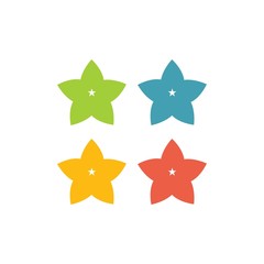 Obraz premium Plumeria flower icon vector illustration design logo template