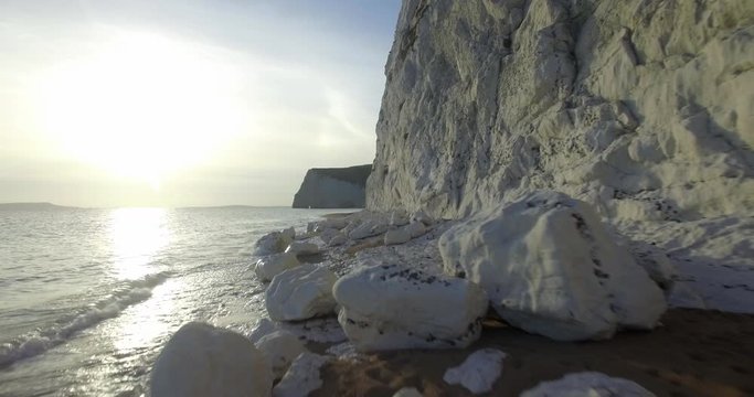 Chalk Cliffs, Swyre Head, Bat's Head, Jurrasic Coastline, Durdle Door, Lulworth, Dorset, England, United Kingdom