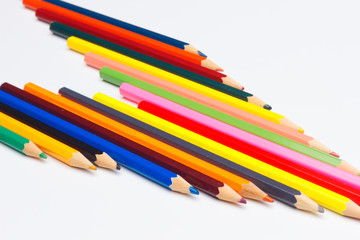 colored pencils, color gamut