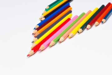 Fototapeta premium colored pencils, color gamut