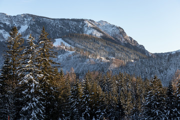 Fototapeta na wymiar Winterlandschaft Mariazell Steiermark