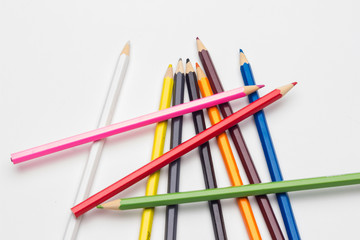 colored pencils, color gamut