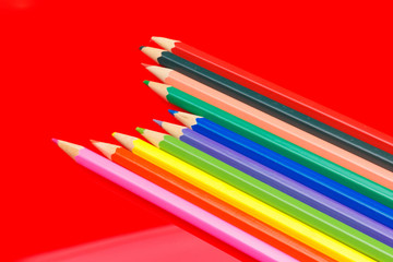 colored pencils, color gamut