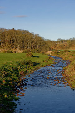 A small stream of gently flowing water heads off the hills of Benholm and through the farm fields on its way to the Beach close to Johnshaven.