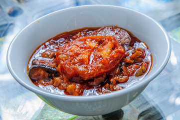 Middle eastern side dishes - Traditional food at the Middle East