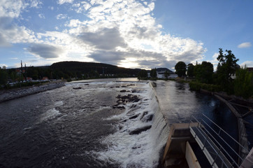Railway travel in Norway.Views from the train. The Bergen - Oslo train. Norway