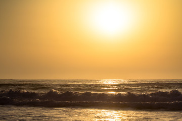 Beautiful sunset over the ocean