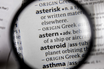 The word or phrase astern in a dictionary.