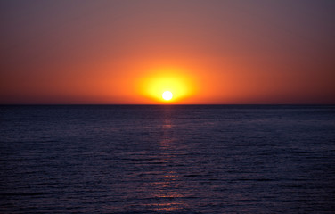 Fototapeta premium Beautiful sunset on the Black sea