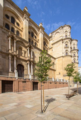 Naklejka na ściany i meble The Cathedral of the Incarnation, Malaga, Spain