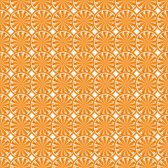 Orange background. Seamless pattern with orange. Vector.