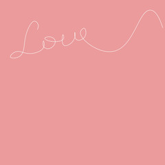 Love background pink vector illustration
