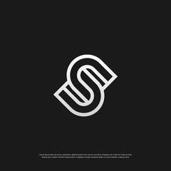 Letter S monogram logo design Vector EPS 10