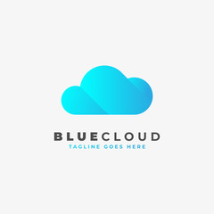 Cloud logo design. Vector illustration