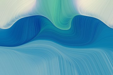 abstract artistic lines and waves wallpaper background with steel blue, pastel gray and teal blue colors. art for sale. good wallpaper or canvas design