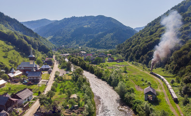 Summer Steam Train Narrow Gauge Mocanita Romania